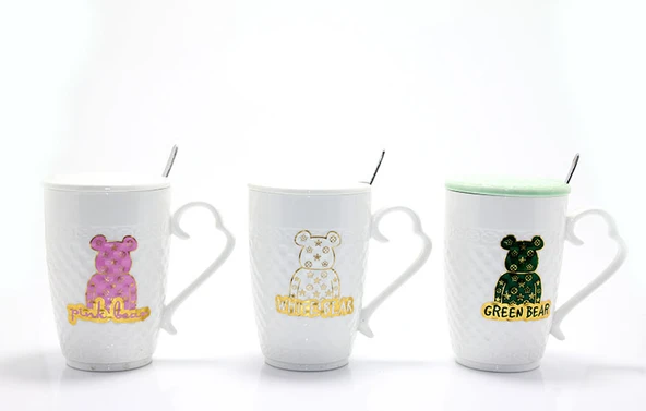 Ayıcık Tasarımlı Porselen Kupa Bardak ürün görseli 1