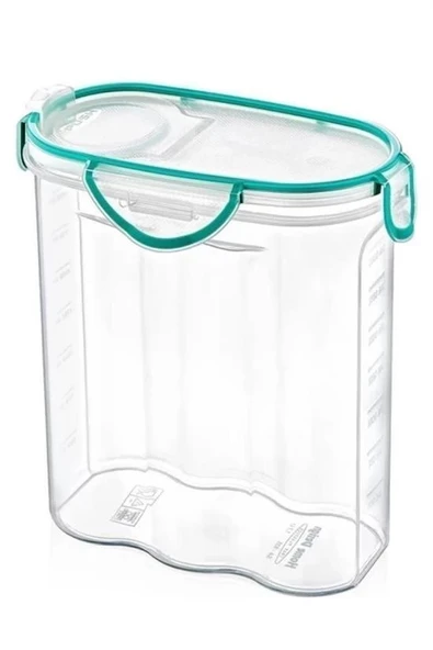 BUFFER® Kilitli Kapaklı Contalı Hava,Su Sıvı Geçirmez 2,4 Litre Erzak Saklama Kabı-SA590 - Resim 5