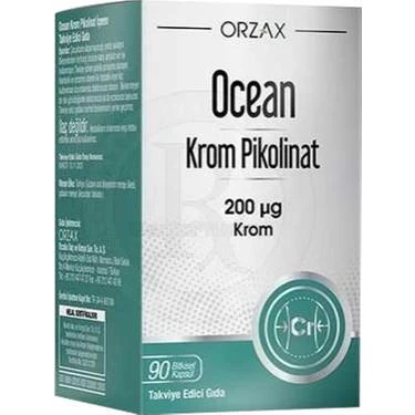 Orzax Ocean Krom Pikolinat 90 Bitkisel Kapsül ürün görseli 1