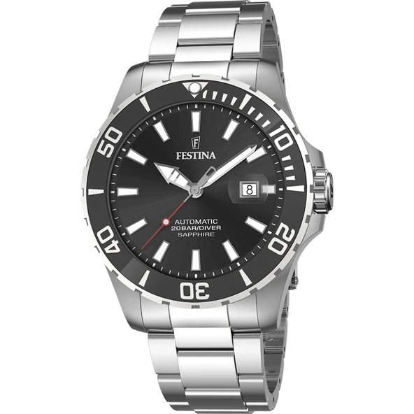 FESTINA F20531/4 AUTOMATIC DIVER SAPPHIRE ERKEK KOL SAATİ - Resim 2