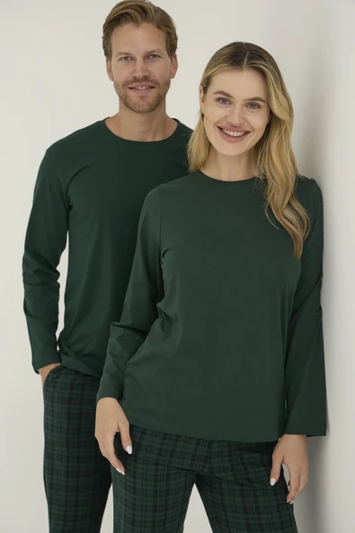 9273-K Kadın O.Yaka Pijama Takım - Resim 2