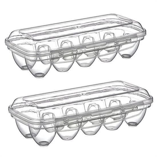 BUFFER® 10 Bölmeli Kilitli Kapaklı Yumurtalık Saklama Kutusu YU110 - Resim 7