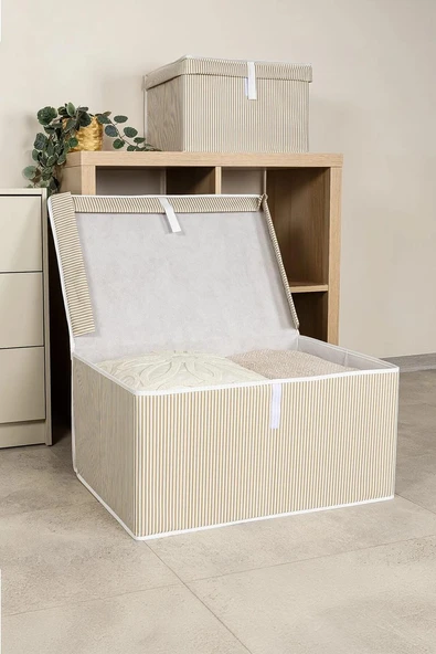 Çok Amaçlı Bez Kutu Organizer 60*40*30 - Resim 2