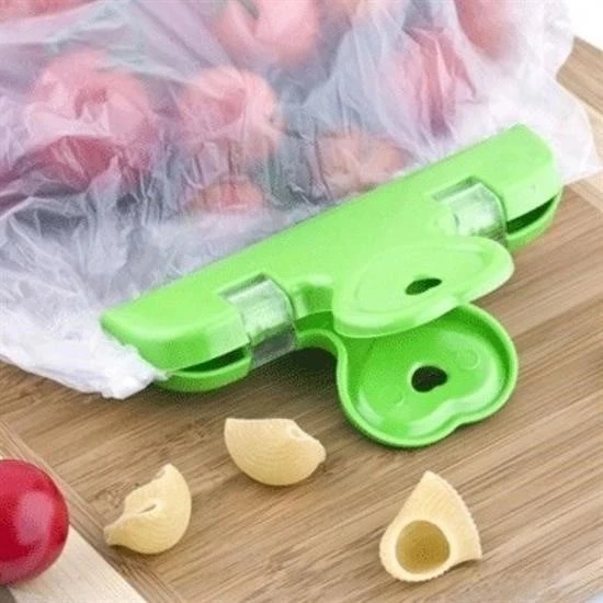 BUFFER® 2li Pratik Torba Paket Ve Poşet Kapatıcı Kilitli Klips Mandal - Resim 2