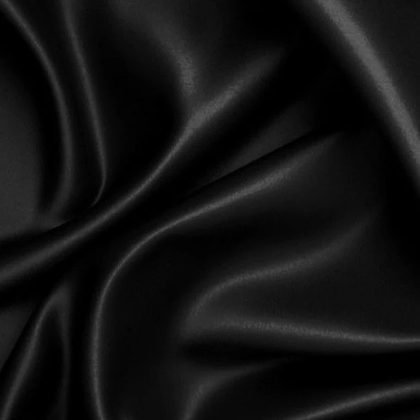 Antibakteriyel Terletmeyen İpek Saten Yastık Kılıfı 2'li 50x70 Siyah - Resim 3