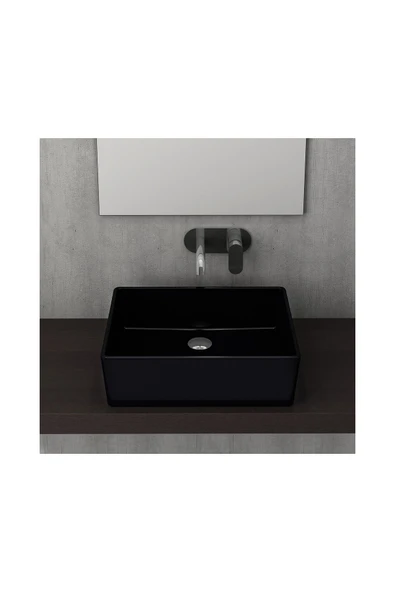 Milano 50 Cm Çanak Lavabo Parlak Siyah 1215-005-0125