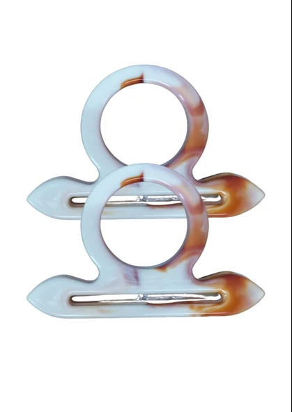 Çanta Sapı Çapa Model Kahverengi - Beyaz 18 cm