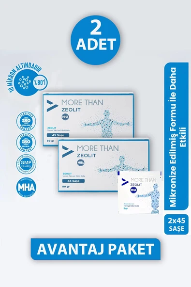 More Than Zeolit 45 Saşe 2 Adet ürün görseli 1