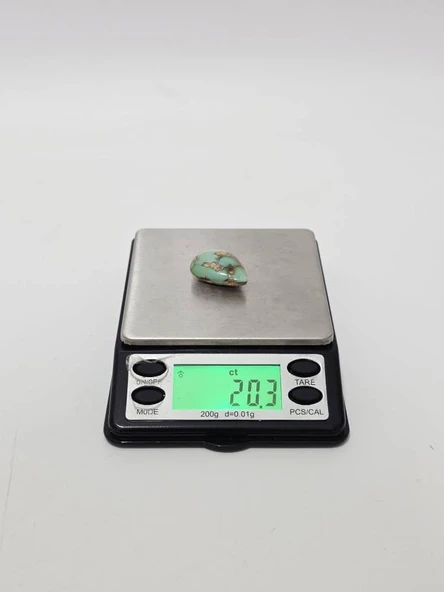 Doğal İran Nişabur Firuze (Turkuaz) Taşı 20 Karat - 4 Gram - Resim 6