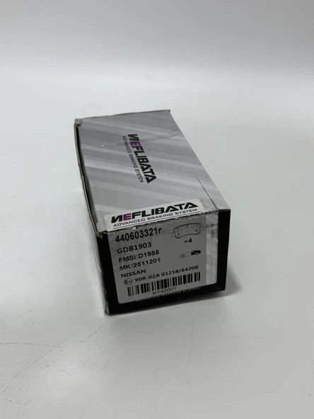 Neflibata Renault Master Arka Fren Balatası Takımı 440603321r - Resim 2