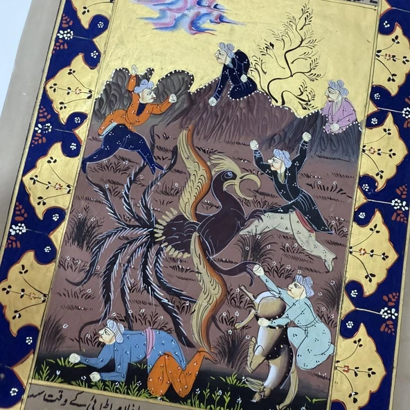 Ankanın Gazabı Adlı El Yapımı Minyatür Resim 28x17 cm - Resim 3