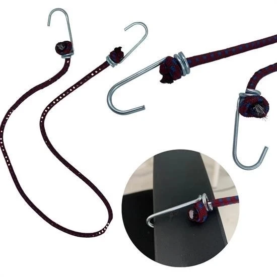 BUFFER® Bisiklet Araba Motosiklet Kancalı Bagaj Gergi Lastiği Sabitleme - Resim 7