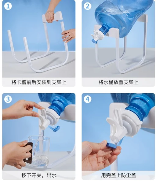 Damacana Musluk Başlığı ve Metal Ayak Stand Seti - Resim 3