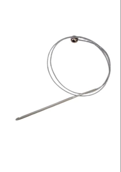 Misinalı Çelik Stoplu Tığ Şiş 3,5 Numara 60 cm ürün görseli