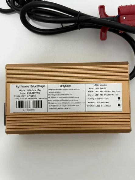 H66-2415A Akülü Forklift vb. Şarj Aleti 24V 15A (Anderson 50A Soketli) - Resim 8