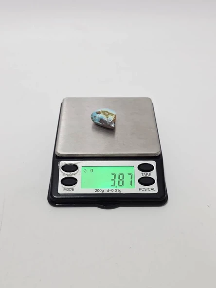 Doğal İran Nişabur Firuze (Turkuaz) Taşı 19,2 Karat - 3 Gram - Resim 6