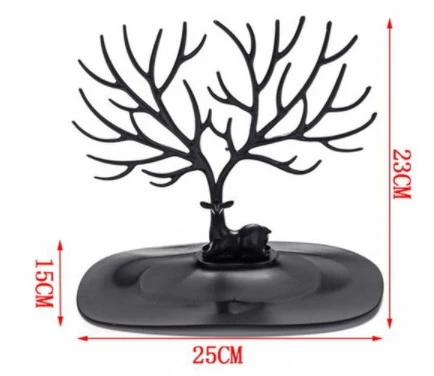 Siyah Geyik Tasarımlı Takı Mücevher Standı - Resim 2