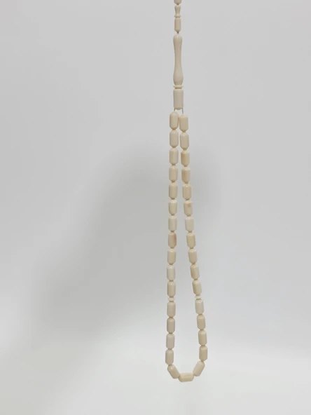 Kesme Fildişi Tesbih 9,31 Gram - Koleksiyonluk Fil Dişi Tespih - Resim 6