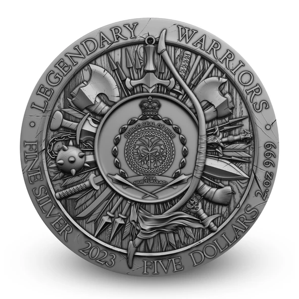 AgaKulche Achilles Altın Kaplama Gümüş Sikke Coin - Resim 2