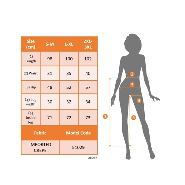 Lucky Life Lucky Life Kadın Yüksek Bel Cepli Paçası Lastikli Ithal Krep Pantolon - 6