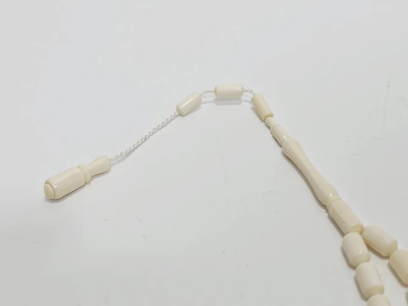 Kesme Fildişi Tesbih 9,04 Gram - Koleksiyonluk Fil Dişi Tespih - Resim 4