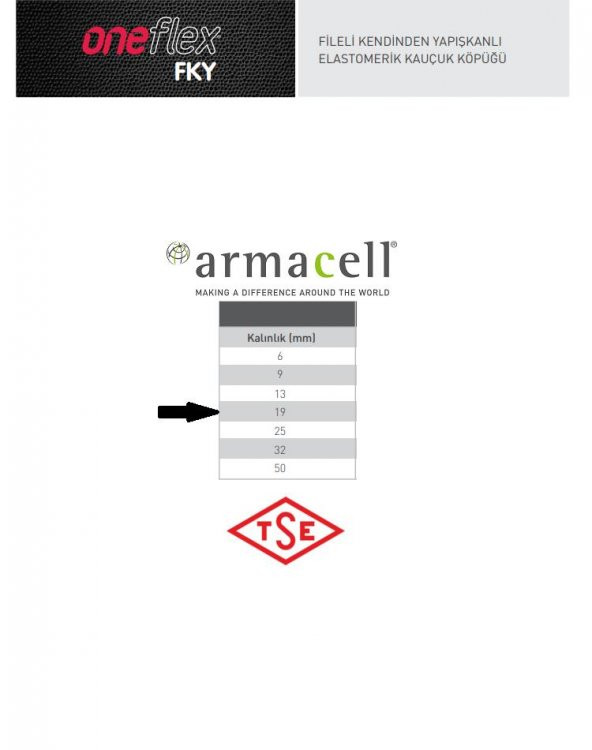 Armacell Kanal Karavan Oto Isı Ses Yalıtım 19 mm Fileli Kendinden Yapışkanlı 1 Metre Tam Sızdırmazlık Araç Kamp Kaplama AGMair Agm Yalıtım Havalandırma - 3
