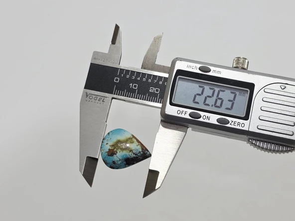 Doğal İran Nişabur Firuze (Turkuaz) Taşı 19,2 Karat - 3 Gram - Resim 5