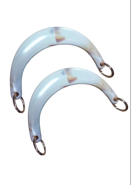 Çanta Sapı Ay Model Beyaz 17 cm