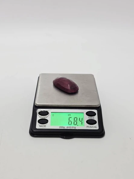 Faset Kesim Doğal Yakut Taşı 68,3 Karat ( Ruby , Rubin Stone) - 7