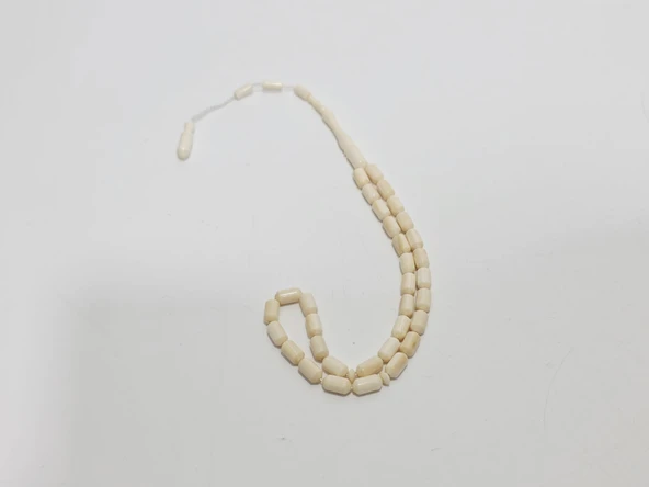 Kesme Fildişi Tesbih 9,31 Gram - Koleksiyonluk Fil Dişi Tespih - Resim 2