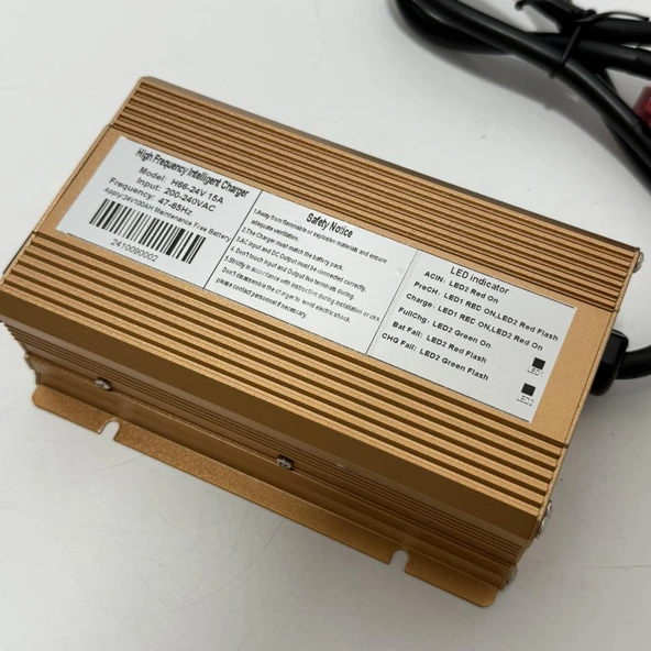 H66-2415A Akülü Forklift vb. Şarj Aleti 24V 15A (Anderson 50A Soketli) - Resim 3