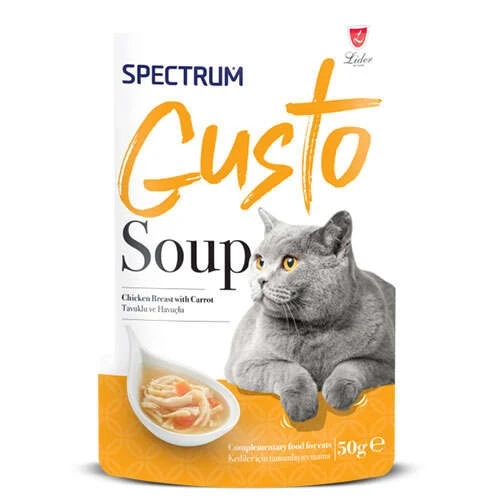 Spectrum Gusto Kedi Çorbası Tavuklu ve Havuçlu 50 Gr ürün görseli