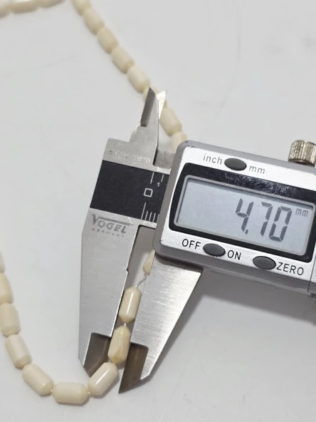 Kesme Fildişi Tesbih 9,30 Gram - Koleksiyonluk Fil Dişi Tespih - Resim 5