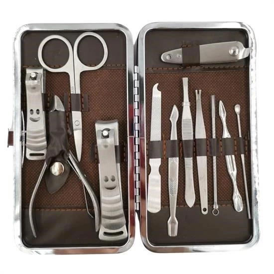 BUFFER® Çantalı Manikür Pensi Profesyonel ve Manikür Pedikür Seti 13 Parça Tırnak Eti İtici Ve Cımbı - Resim 7