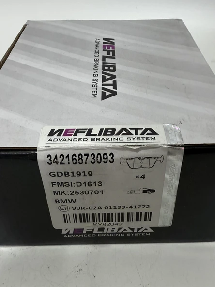 Neflibata Bmw F20 Arka Fren Balatası Takımı 34216873093 - Resim 3