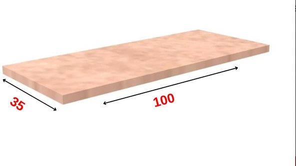 Cm Ham MDF Raf - Dekoratif Ahşap Raf ürün görseli 1