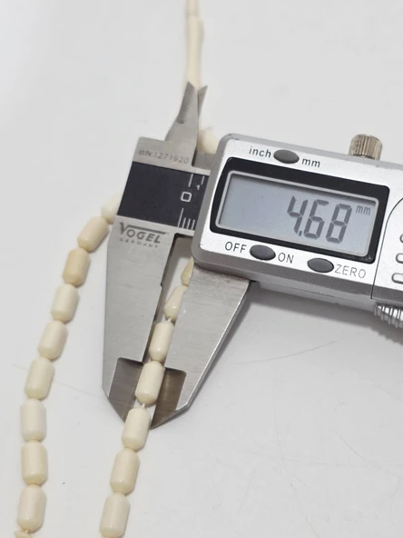 Kesme Fildişi Tesbih 9,04 Gram - Koleksiyonluk Fil Dişi Tespih - Resim 5