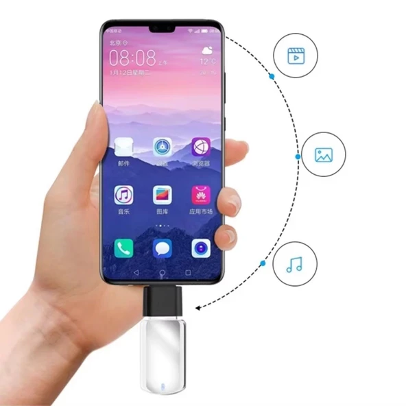 BUFFER® 1 Adet Usb to C Adaptor Dişi Çevirici Dönüştürücü Adaptör - Resim 6