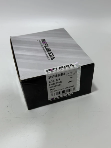 Neflibata Bmw F30 Ön Fren Balatası Takımı 34116850568 - Resim 2