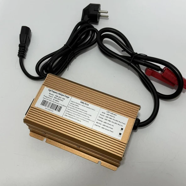 H66-2415A Akülü Forklift vb. Şarj Aleti 24V 15A (Anderson 50A Soketli) - Resim 5