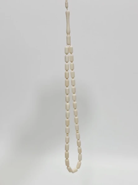 Kesme Fildişi Tesbih 9,04 Gram - Koleksiyonluk Fil Dişi Tespih - Resim 6