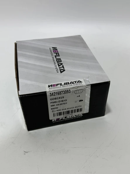 Neflibata Bmw F20 Arka Fren Balatası Takımı 34216873093 - Resim 2