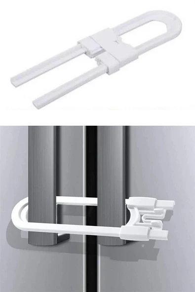 BUFFER® Bebek Çocuk Çekmece ve Dolap Koruma Raylı Güvenlik Sistemi Emniyet Kilidi - 8