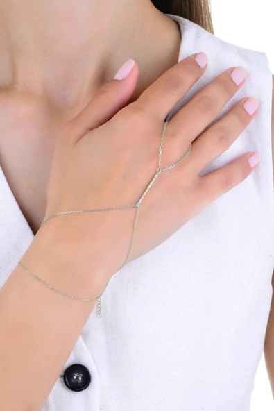 Gümüş rodyumlu zirkon taşlı moderm bar (çubuk) şahmeran SGTL13012RODAJ - Resim 3