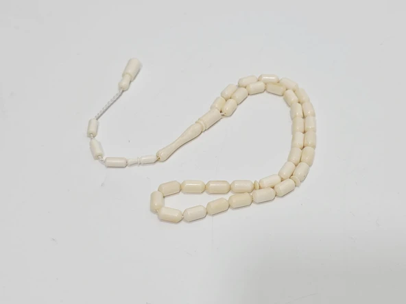 Kesme Fildişi Tesbih 9,30 Gram - Koleksiyonluk Fil Dişi Tespih - Resim 3