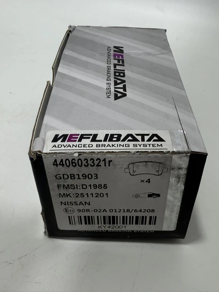 Neflibata Renault Master Arka Fren Balatası Takımı 440603321r - Resim 3