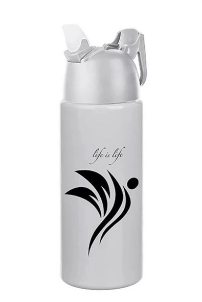 BUFFER® Kilitlenebilen Matara Güvenlikli Suluk Sporcu Matarası Spor Su Şişesi İçecek Şişesi 700ml - Resim 8