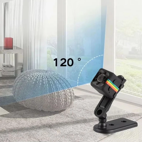 BUFFER® Mini Boy Küp Tipi Gece Görüşlü HD Kaliteli Güvenlik Kamerası - Resim 5