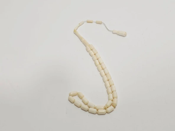 Kesme Fildişi Tesbih 9,18 Gram - Koleksiyonluk Fil Dişi Tespih - Resim 3