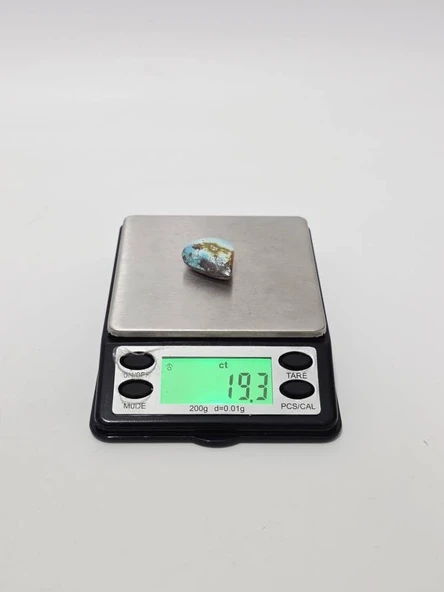 Doğal İran Nişabur Firuze (Turkuaz) Taşı 19,2 Karat - 3 Gram - Resim 7